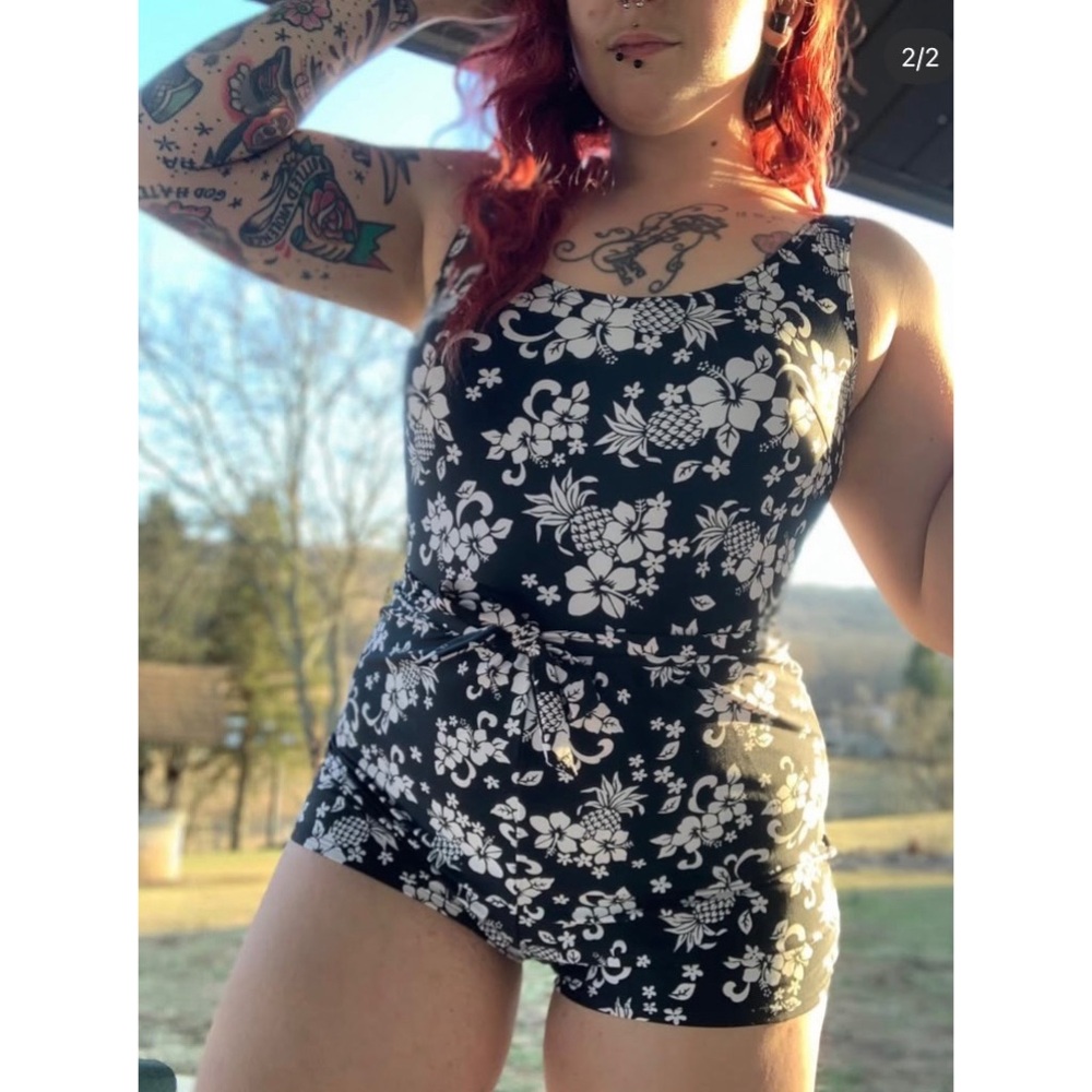 VTG Blair pineapple-print swimsuit